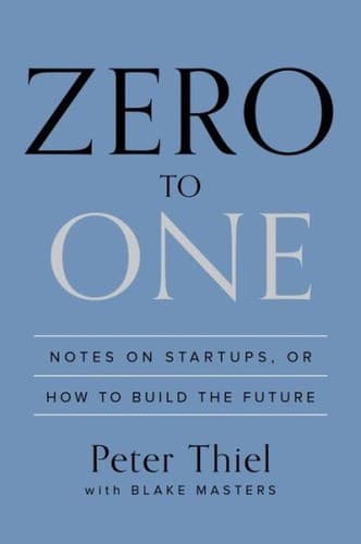 Book cover: Zero to One